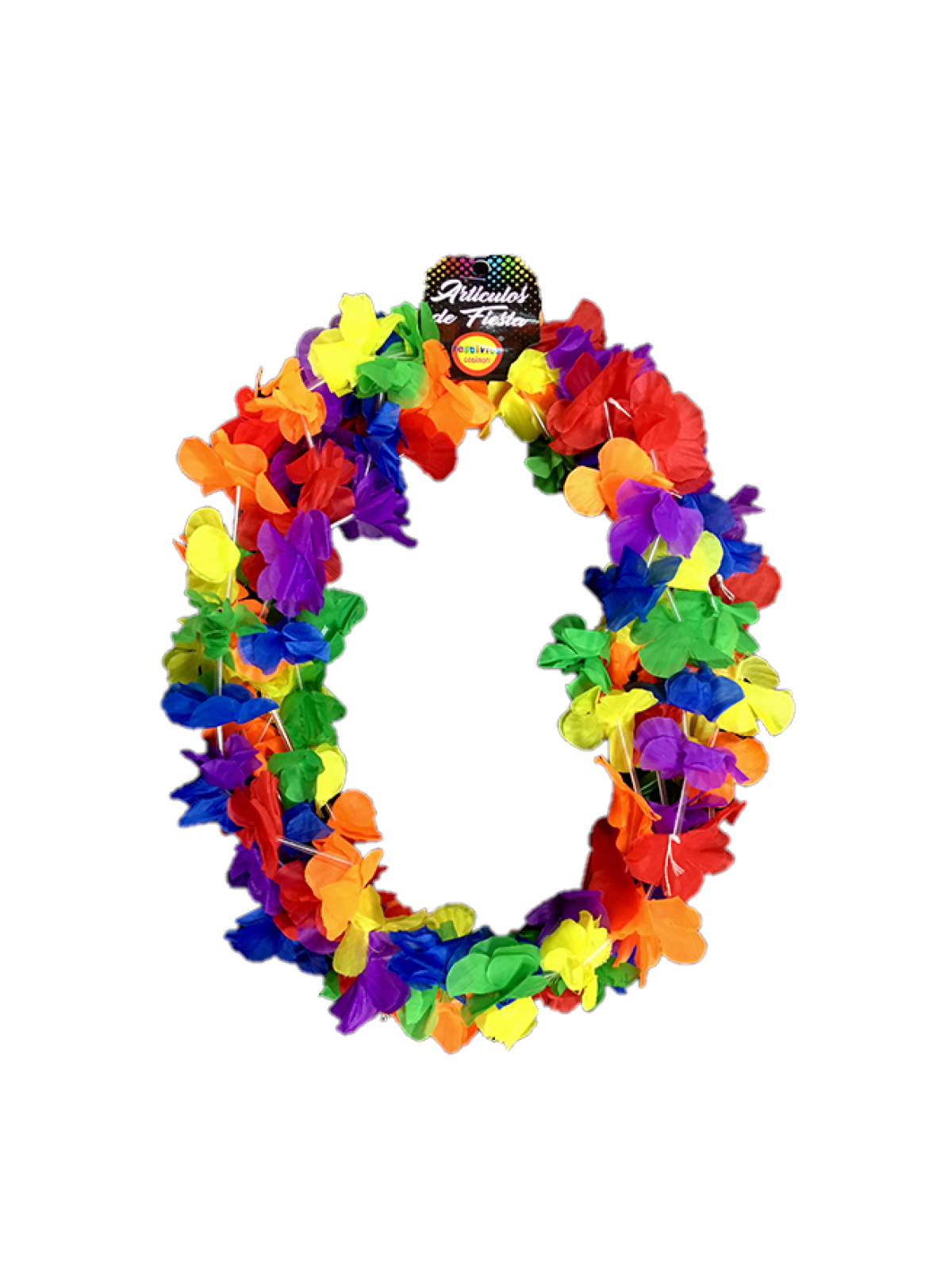 collier hawaïen multicolore - Collier arc en ciel