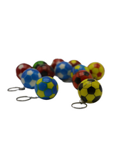 Llavero Goma Pelota Colores 4 Cm 12 Unidades