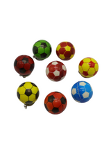 Llavero Goma Pelota Colores 4 Cm 12 Unidades