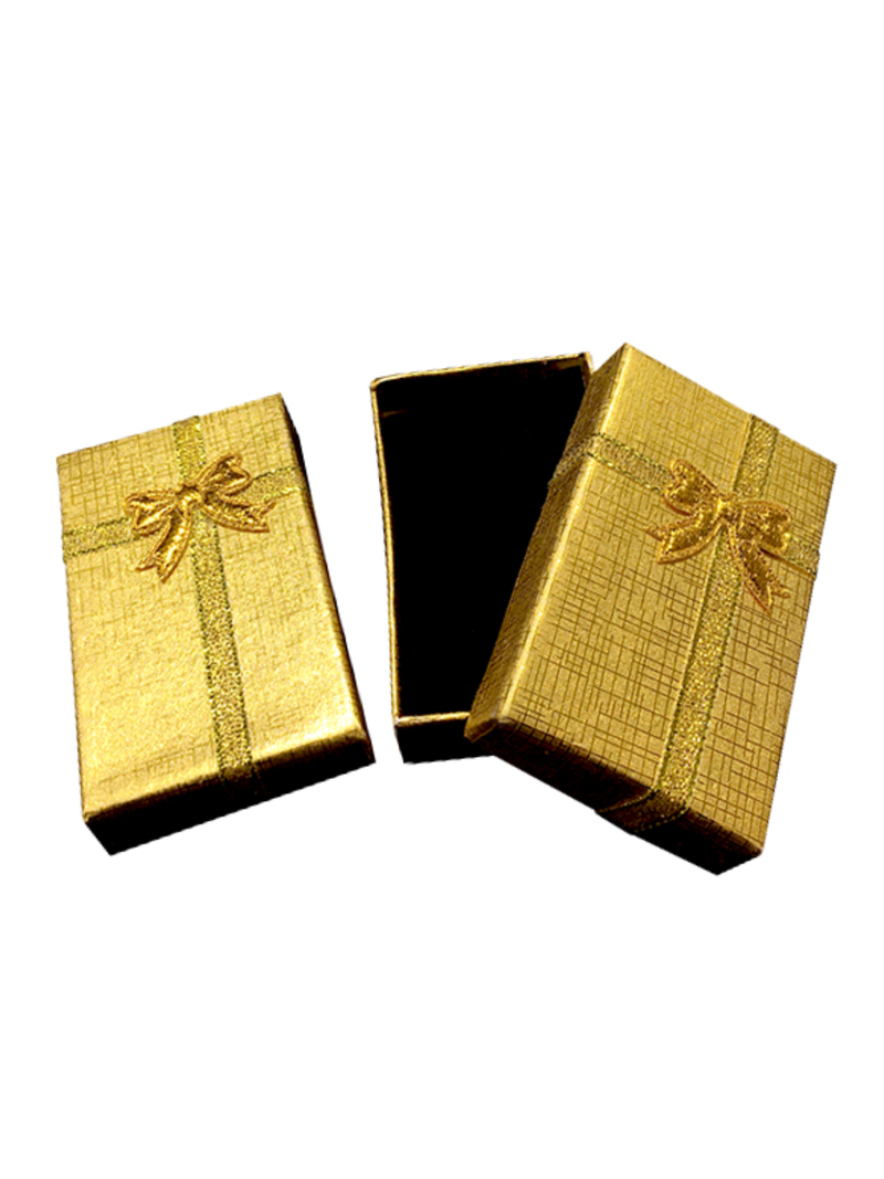 Caja Joyas Dorado 5 x 8 Cm 12 Unidades