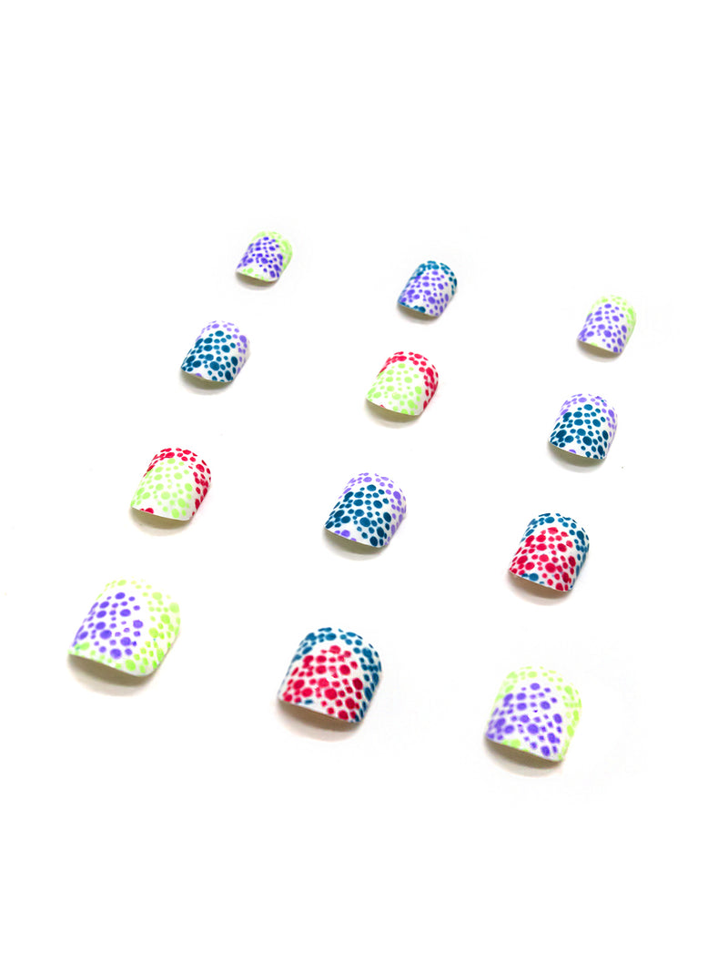 Set Uñas Postizas Infantil Corazon