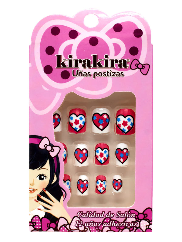 Uñas Postizas Corazon Estrella X1 Set