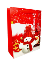 Bolsa de Regalo Navidad Glitter 12 Unidades Diseños Surtidos