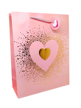 Bolsa de Regalo Corazón Metallic 12 Unidades