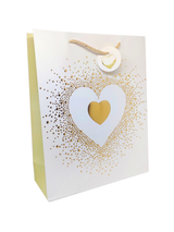 Bolsa de Regalo Corazón Metallic 12 Unidades