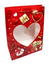 Bolsa de Regalo Ventana Corazón 12 Unidades