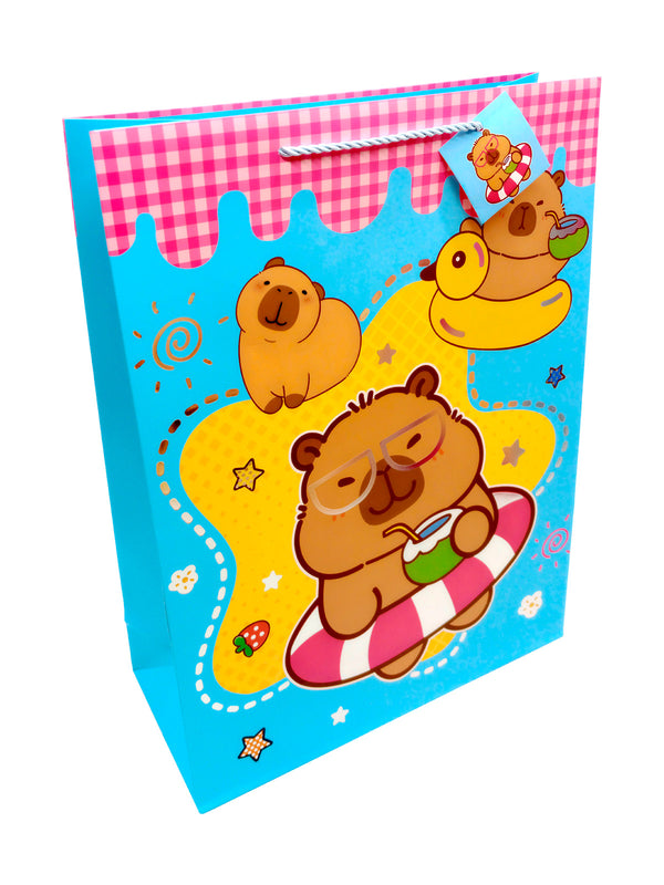 Bolsa de Regalo Capibara Kawaii 30 X 40 X 12 Unidades