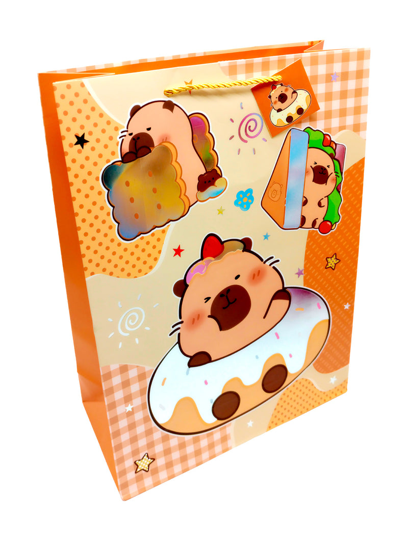 Bolsa de Regalo Capibara Kawaii 30 X 40 X 12 Unidades