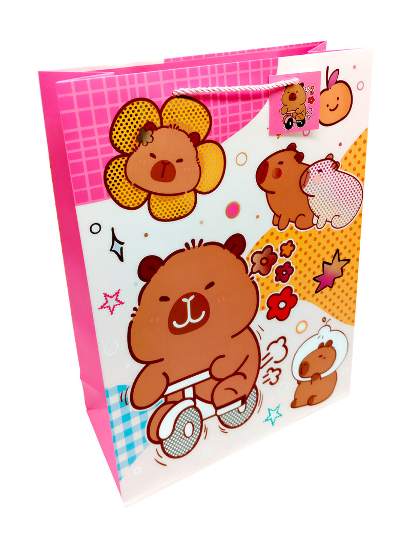 Bolsa de Regalo Capibara Kawaii 30 X 40 X 12 Unidades