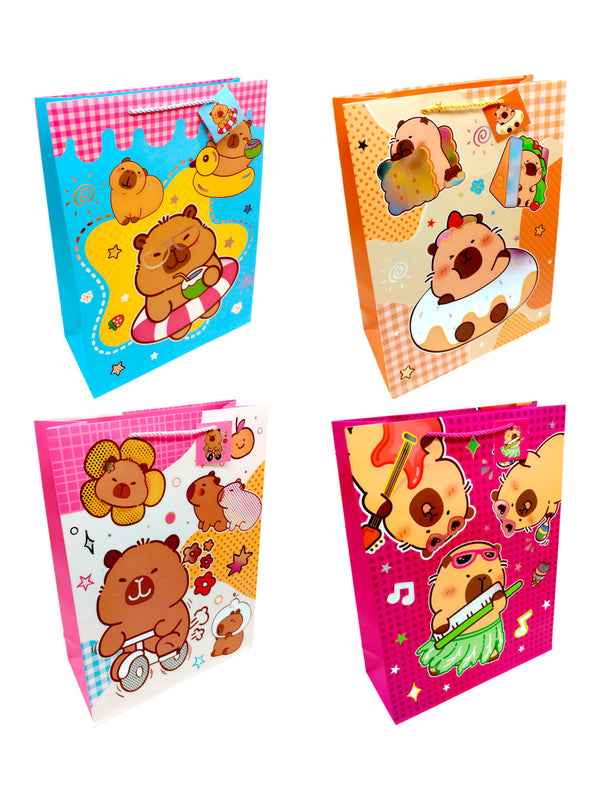 Bolsa de Regalo Capibara Kawaii 30 X 40 X 12 Unidades