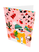 Tarjeta Navideña 12.5X17.5Cm Infantil X 1 Pcs X 12 Unidades
