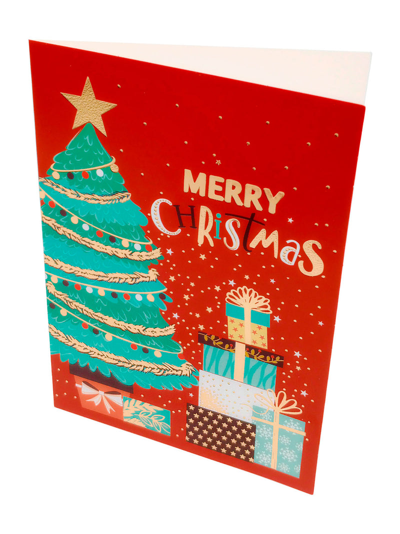 Tarjeta Navideña 12.5X17.5Cm Iconos X 1 Pcs X 12 Unidades