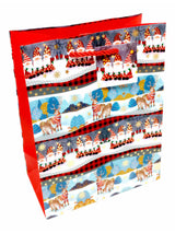 Bolsa de Regalo Navidad Franjas  X 12 Unidades