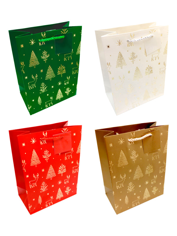 Bolsa De Regalo Navidad Iconos X 12 Unidades