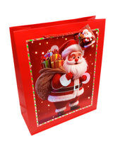 Bolsa de Regalo Navidad Pascuero 3D X 12 Unidades