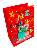 Bolsa De Regalo Torta Feliz Cumpleaños  X12 Unidades