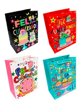 Bolsa De Regalo Torta Feliz Cumpleaños  X12 Unidades