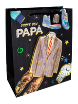 Bolsa De Regalo Feliz Dia Papa Vintage  X 12 Unidades