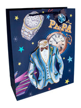 Bolsa De Regalo Feliz Dia Papa Vintage  X 12 Unidades