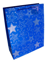 Bolsa De Regalo Estrellas Folia Dorado  X 12 Unidades