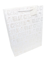 Bolsa De Regalo Feliz Cumple Folia Dorado  X 12 Unidades