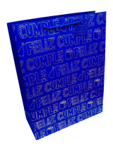 Bolsa De Regalo Feliz Cumple Folia Dorado  X 12 Unidades