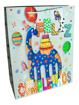 Bolsa De Regalo Feliz Cumple Dino  X 12 Unidades