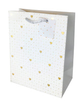 Bolsa De Regalo Corazones Dorado X 12 Unidades