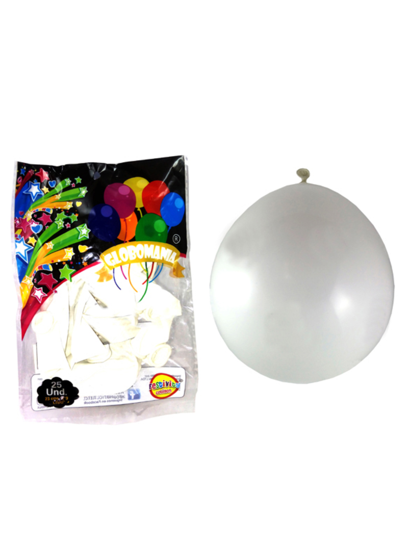 Globo N°9 Standard Diferentes Colores 25 Unidades