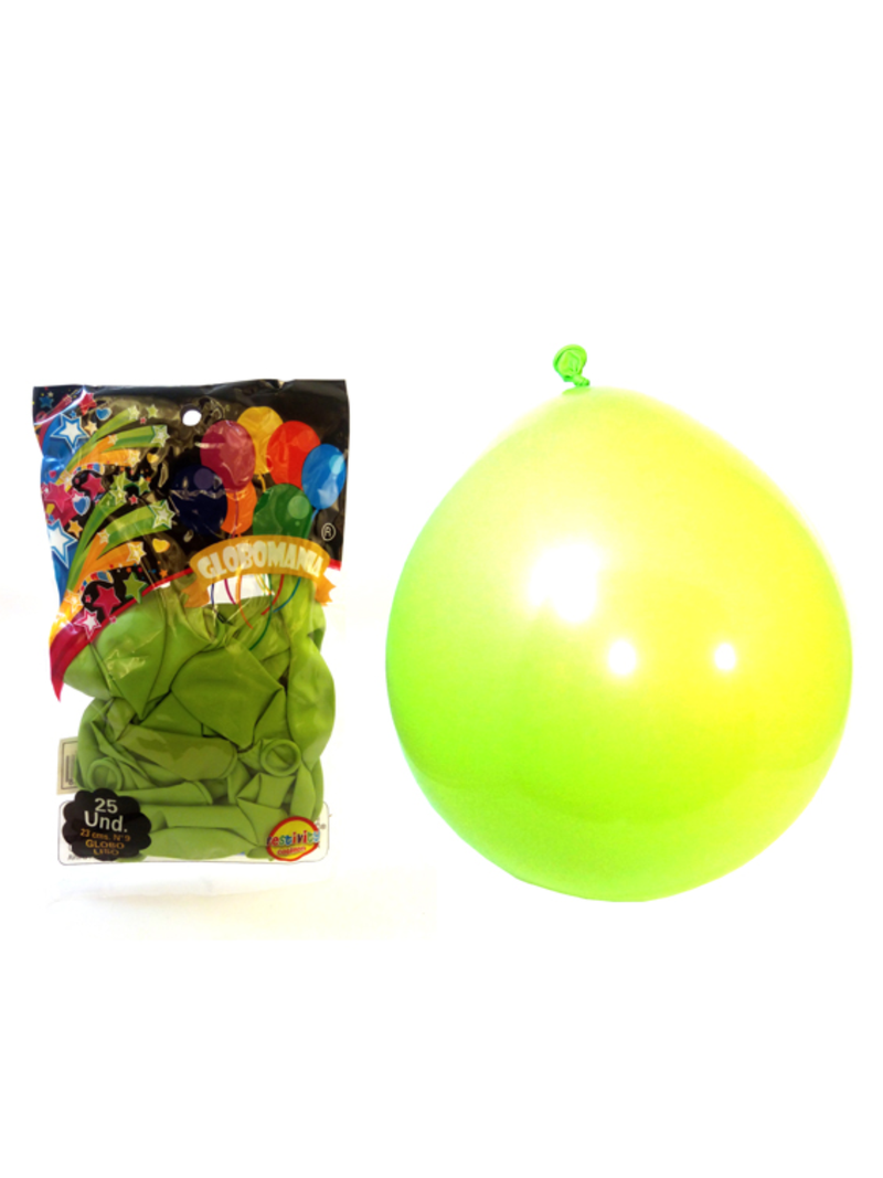 Globo N°9 Standard Diferentes Colores 25 Unidades