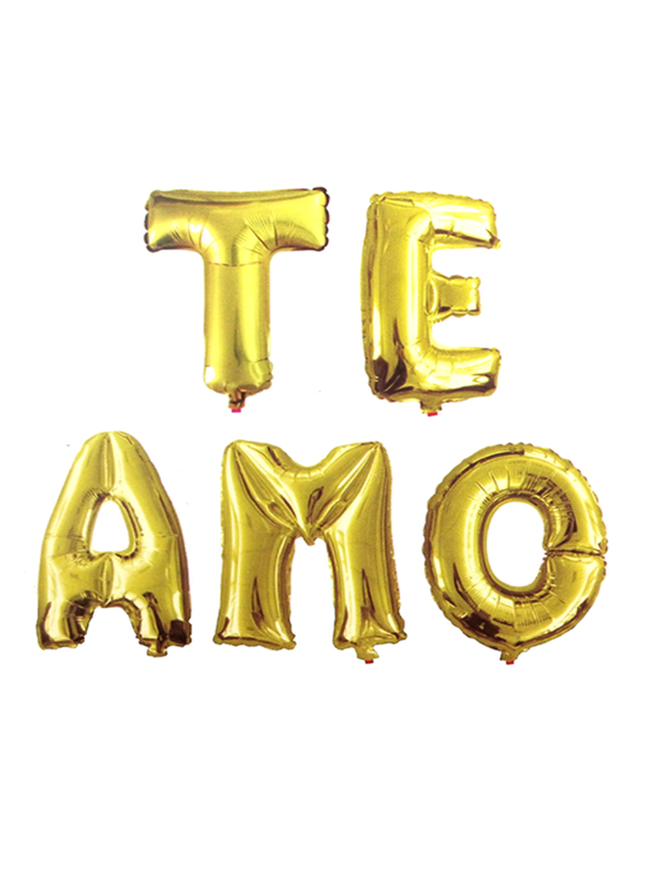 Globo Letras Metálico 16' Te Amo