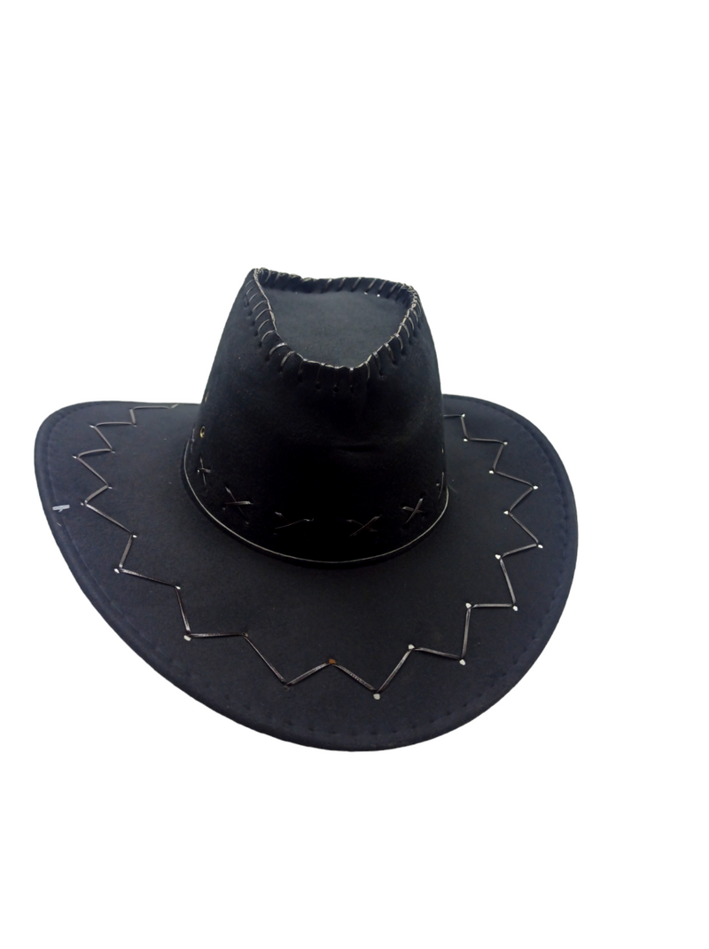 Sombrero Vaquero Negro 1 Unidad