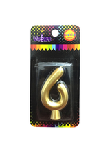 Vela Numero Dorada
