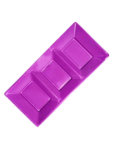 Bandeja Rectangular Plastico 3 Espacios 3 Unidades