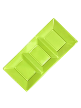 Bandeja Rectangular Plastico 3 Espacios 3 Unidades