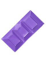 Bandeja Rectangular Plastico 3 Espacios 3 Unidades