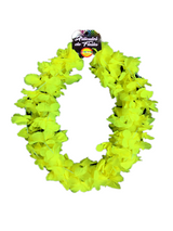 Collar Fluor Flor Hawaiano 6 Unidades