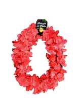 Collar Fluor Flor Hawaiano 6 Unidades