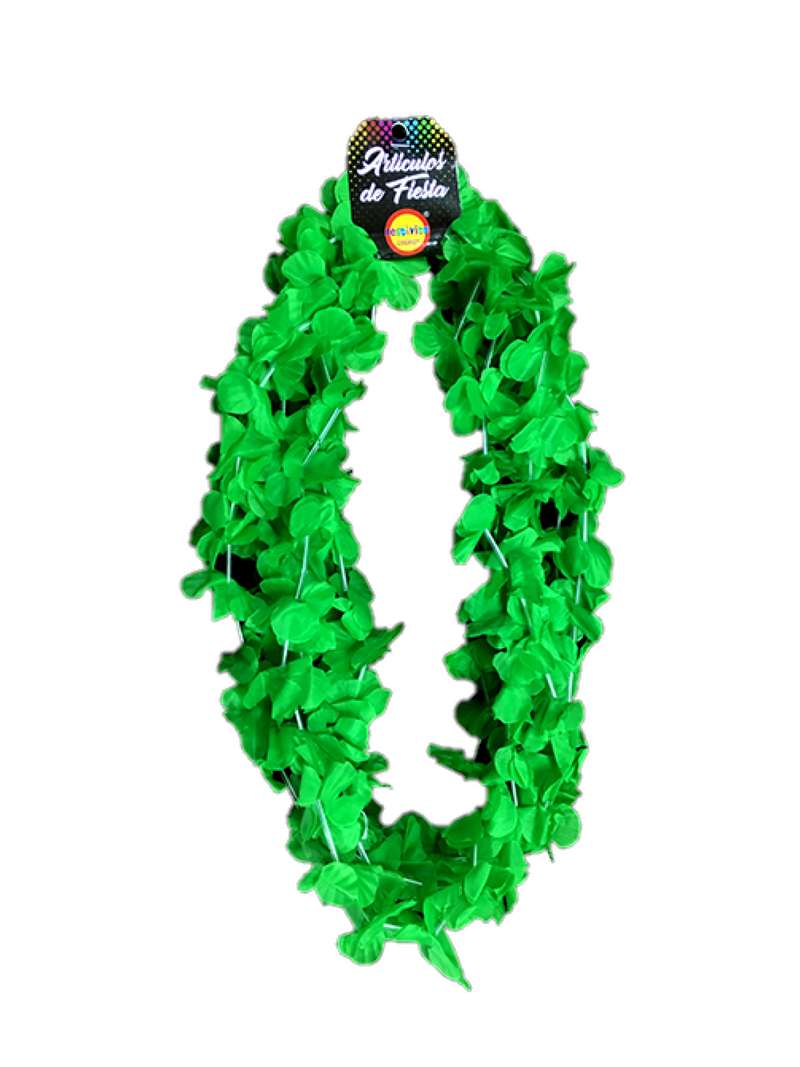 Collar Flor Hawaiano Liso 6 Unidades