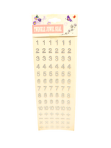 Adhesivo Facial Bling Números 1 Unidad