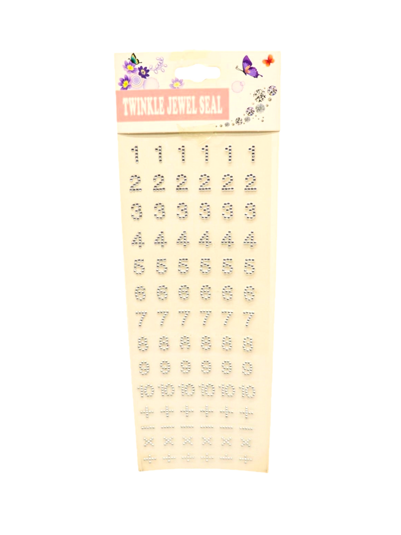 Adhesivo Facial Bling Números 1 Unidad