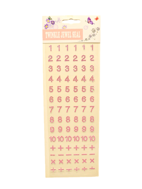 Adhesivo Facial Bling Números 1 Unidad
