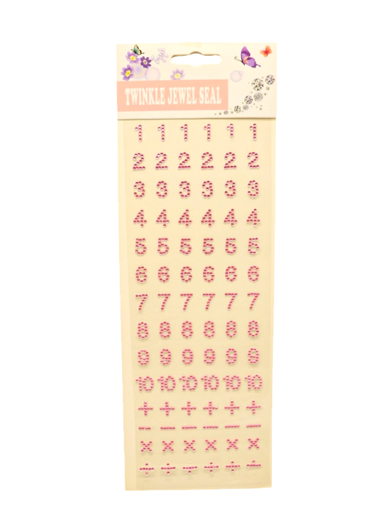 Adhesivo Facial Bling Números 1 Unidad