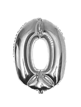 Globo Metálico 32´ Número Plateado 1 Unidad