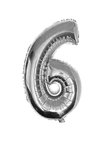 Globo Metálico 32´ Número Plateado 1 Unidad