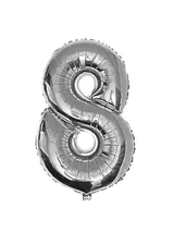 Globo Metálico 32´ Número Plateado 1 Unidad