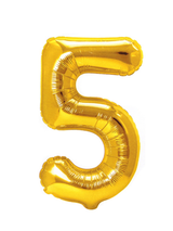 Globo Metálico 32´ Numero Dorado 1 Unidad