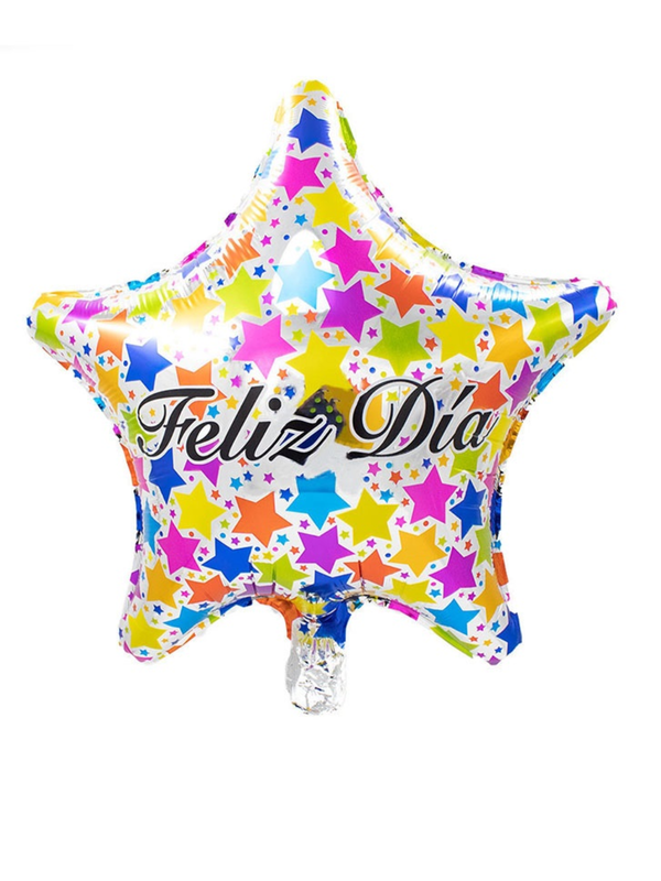Globo Metálico 18´ Feliz Dia Estrellas 50 Unidades