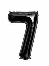 Globo Metálico 32´ Número Negro 1 Unidad