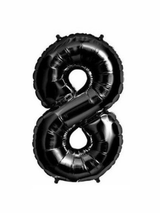 Globo Metálico 32´ Número Negro 1 Unidad